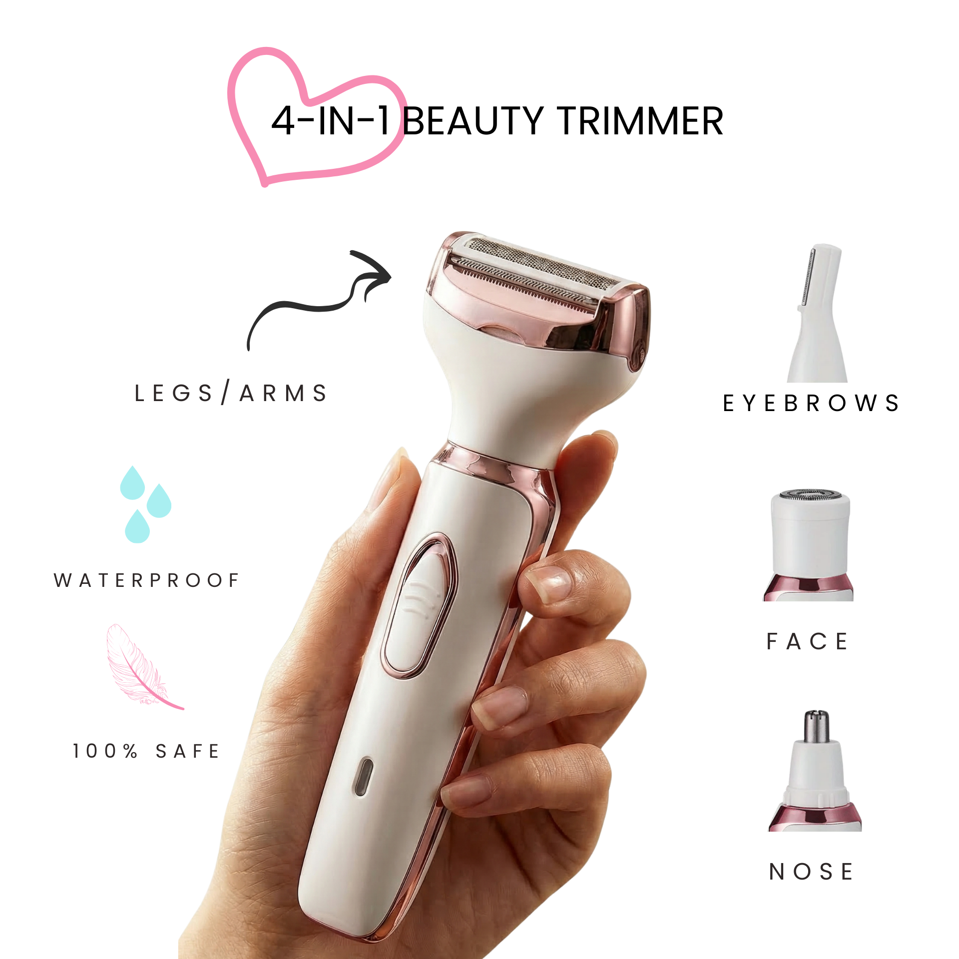 4-in-1 Beauty Trimmer for Smooth Skin