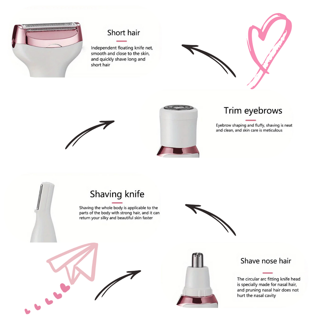 4-in-1 Beauty Trimmer for Smooth Skin