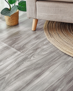 Light Gray Wood Grain Peel & Stick Floor Tile