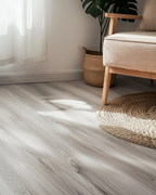 Light Gray Wood Grain Peel & Stick Floor Tile