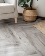 Light Gray Wood Grain Peel & Stick Floor Tile